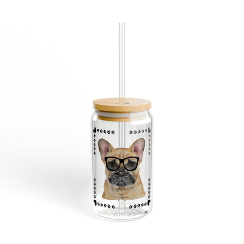 Geeky Good French Bulldog Sipper Glass