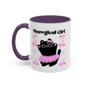 'Meowgical Girl' Accent Coffee Mug