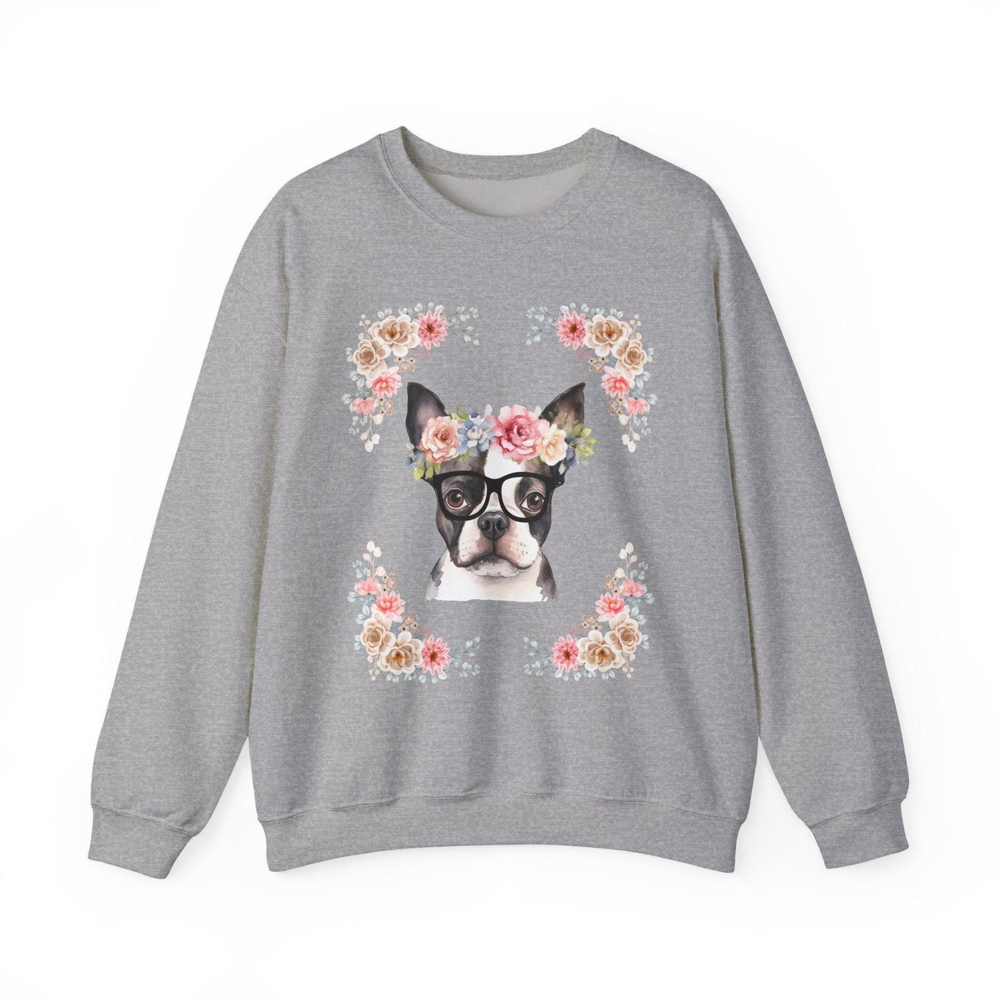 Geeky Goddess French Bulldog Unisex Crewneck Sweatshirt