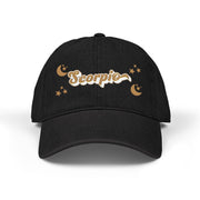 'Scorpio' Denim Embroidered Cap
