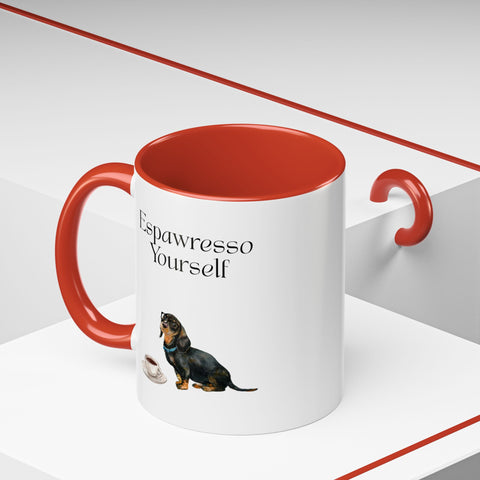 'Espawresso Yourself' Dachshund Accent Coffee Mug