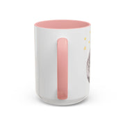 Astronaut Flying To The Moon Accent Coffee Mug