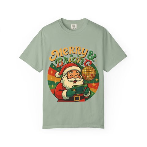 'Merry & Bright' Santa Unisex T-Shirt