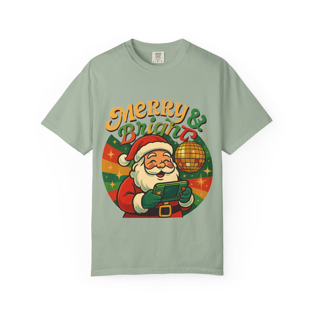 'Merry & Bright' Santa Unisex T-Shirt