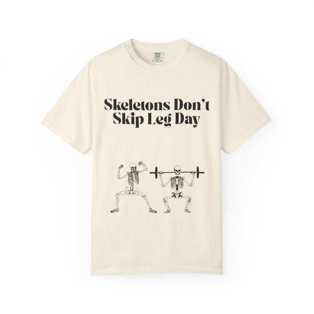'Skeletons Don't Skip Leg Day' Unisex T-Shirt