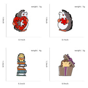 Hedgehog Hearts Enamel Pin Collection