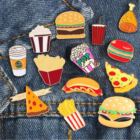 Snack Attack Enamel Pin Collection