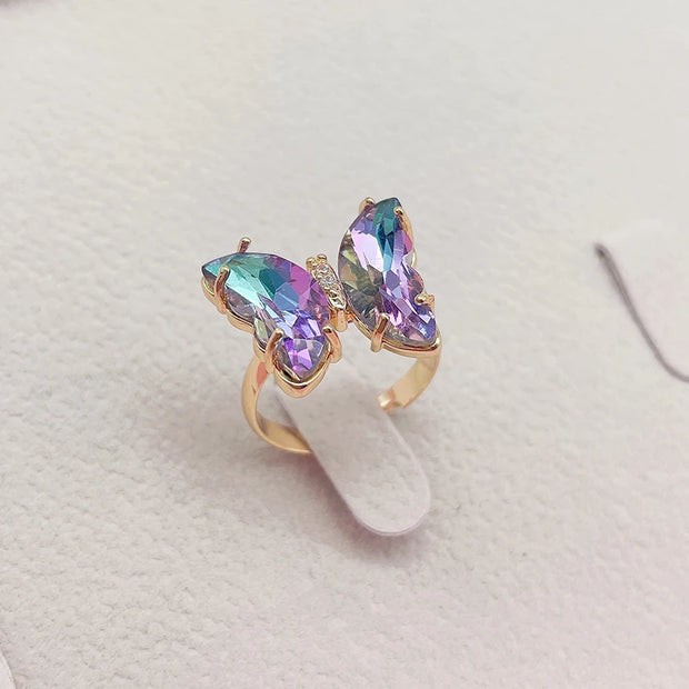 Rainbow Flutter Ring Collection