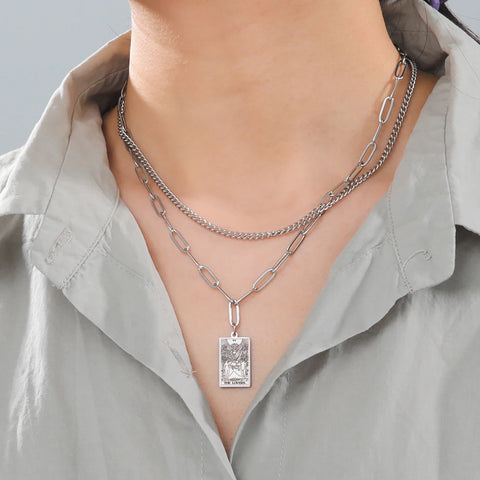 Tarot Mystique Double Layered Necklace Collection