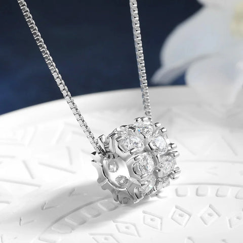 1.6CT. Moissanite Ball Shaped Necklace