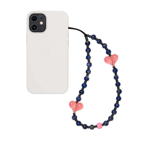 Lover's Two Hearts Phone Charm Bracelet