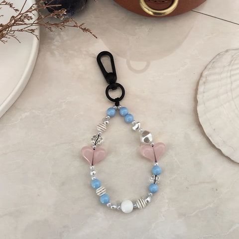 Lover's Heart Bracelet Keychain