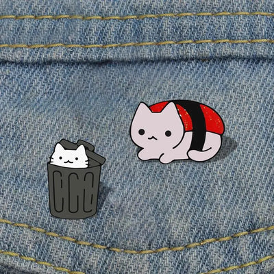 Kitten Roll Enamel Pin Collection