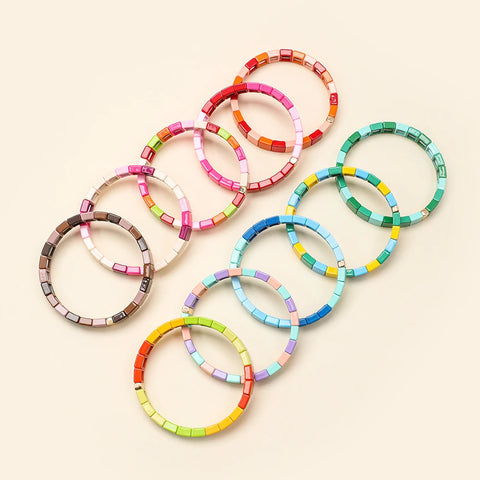 Y2K Rainbow Bracelet Collection