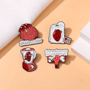 Anatomical Charm Pin Collection