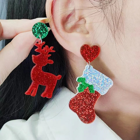 Glistening Christmas Earrings