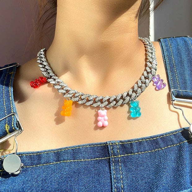 Candy Crush Gummy Bear Necklace