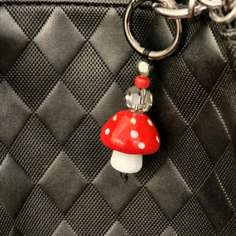 Red Mushroom Bag Charm