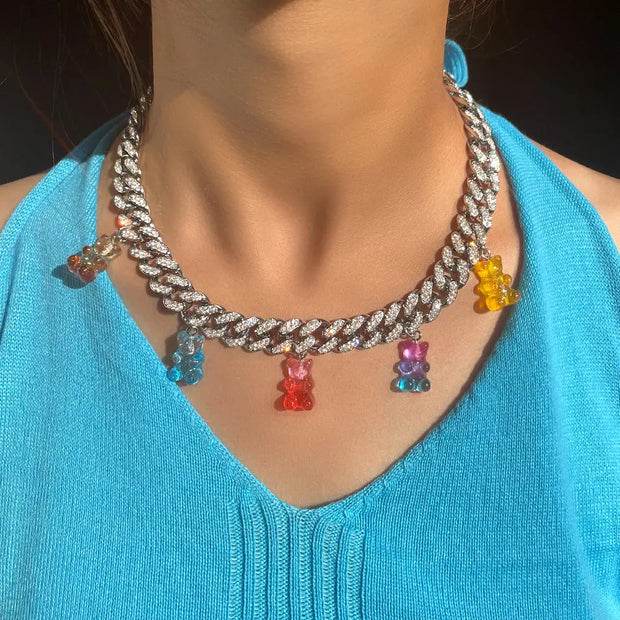 Candy Crush Gummy Bear Necklace