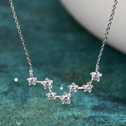 1.1CT Moissanite The Big Dipper Star Necklace