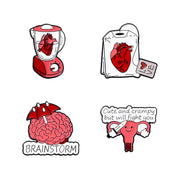 Anatomical Charm Pin Collection