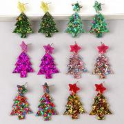 Sparkling Christmas Tree Earrings