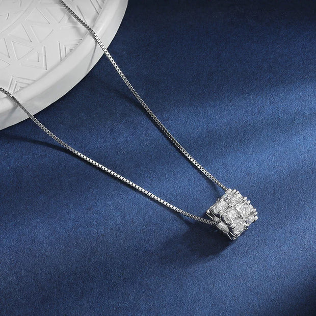 1.6CT. Moissanite Ball Shaped Necklace