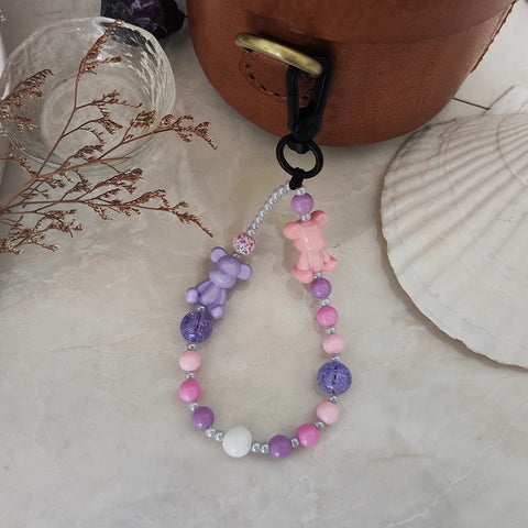 Cutie Pie Bears Bracelet Keychain