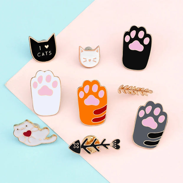 I Heart Cats Pin Collection