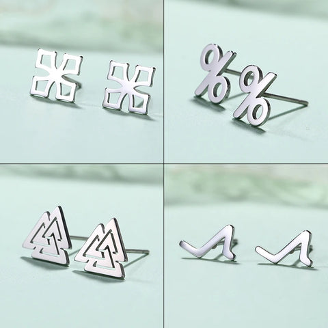 Math Meets Style Earrings Set