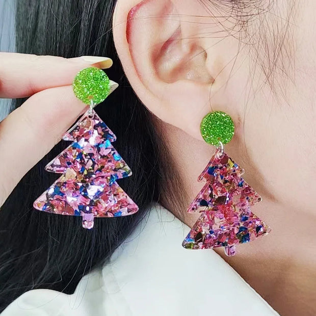 Glistening Christmas Earrings