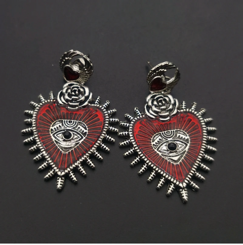 Gothic Heart Earrings