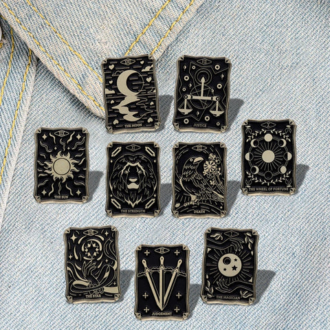 Tarot Mystique Enamel Pin Collection