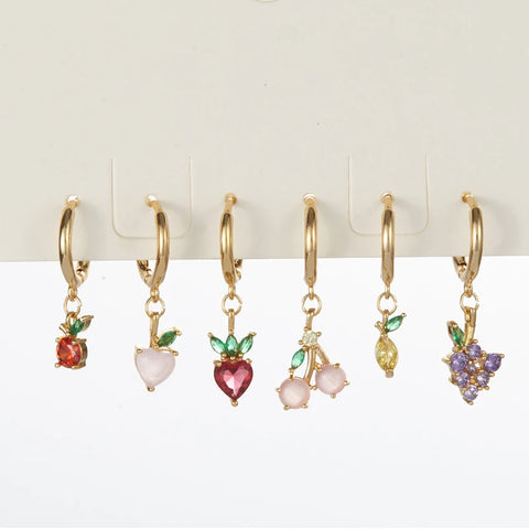 Petite Fruit Earrings Collection