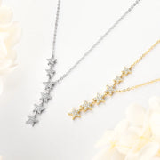 Moissanite Stellar Stars Necklace