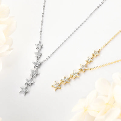 Moissanite Stellar Stars Necklace