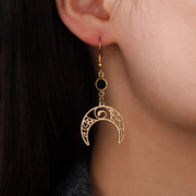 Crescent Moon Goddess Earrings