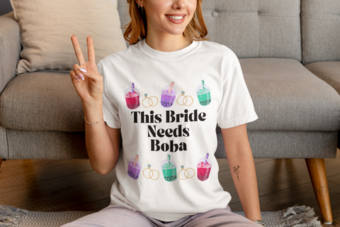 'The Bride Needs Boba' Unisex T-Shirt