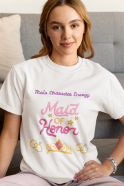 'Main Character Energy: Maid of Honor' Unisex T-Shirt