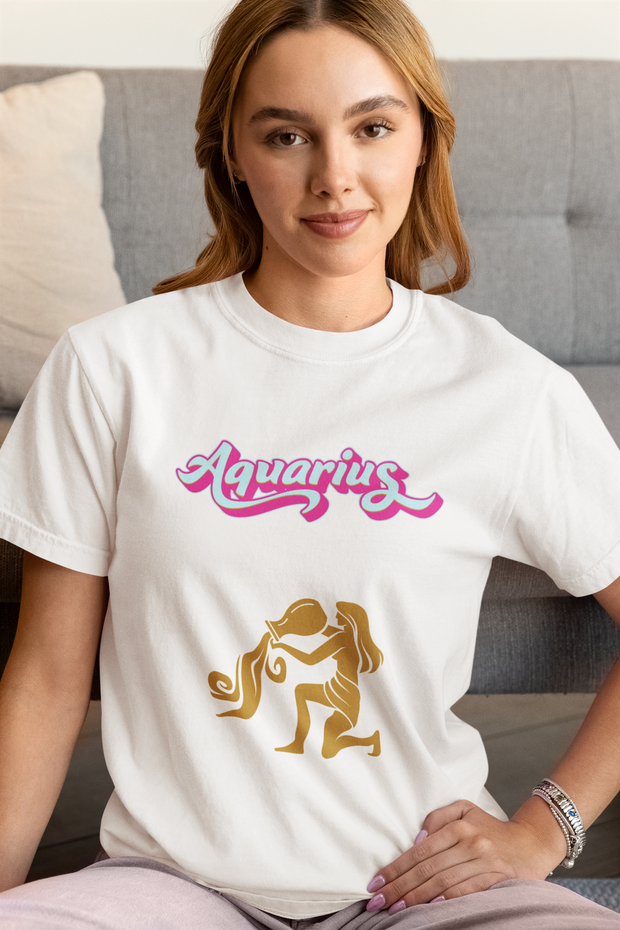 'Aquarius' Zodiac Unisex T-shirt