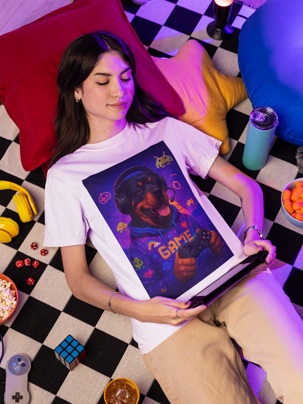 Game On Rottweiler Unisex T-Shirt