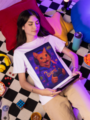 Game On Orange Cat Unisex T-Shirt