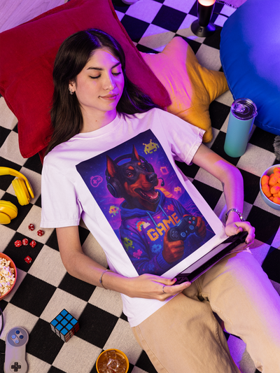 Game On Doberman Unisex T-Shirt