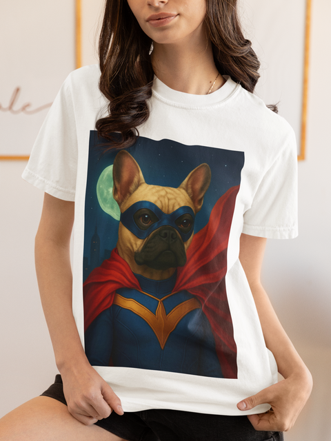 Superhero French Bulldog T-Shirt