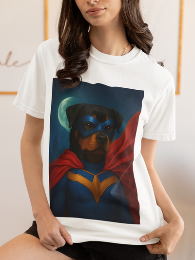 Superhero Rottweiler Unisex T-shirt