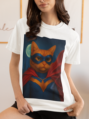 Superhero Orange Cat Unisex T-shirt