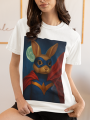 Superhero Rabbit Unisex T-shirt