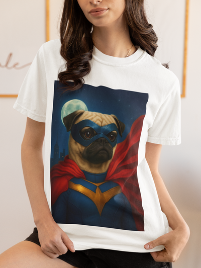 Superhero Pug Unisex T-shirt