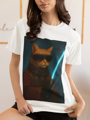 Star Paws Orange Cat Unisex T-Shirt