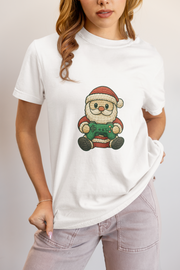 Festive Santa Gaming T-Shirt, Unisex Holiday Tee, Funny Christmas Shirt, Gamer Gift, Cute Santa Design